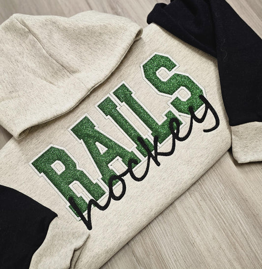 Sports Hoodie - Glitter + Embroidery