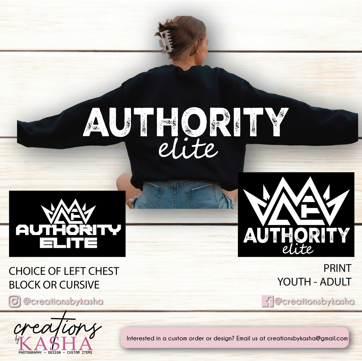 Authority Elite β Oversized Full Back Crewneck