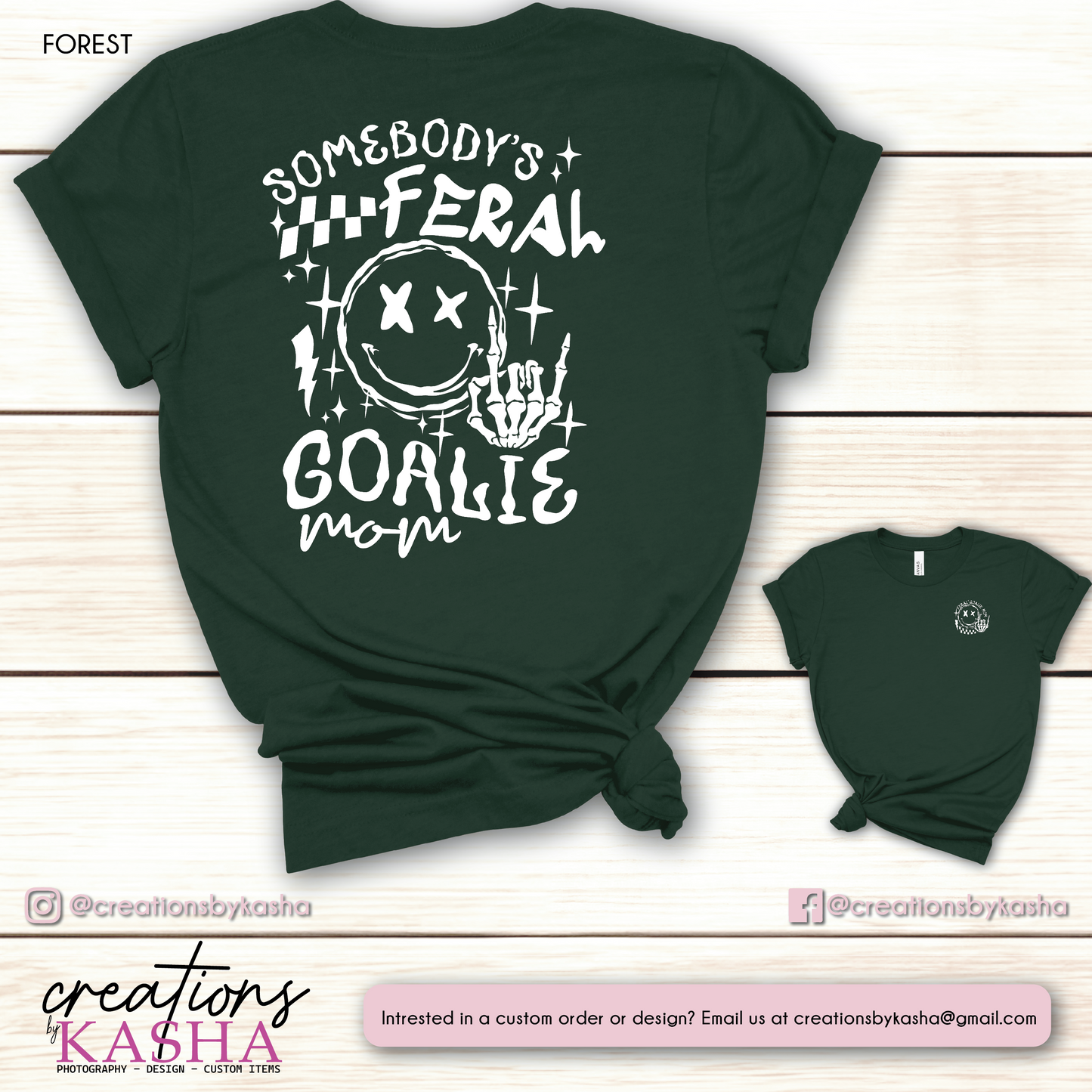 Feral Goalie Mom T-Shirt