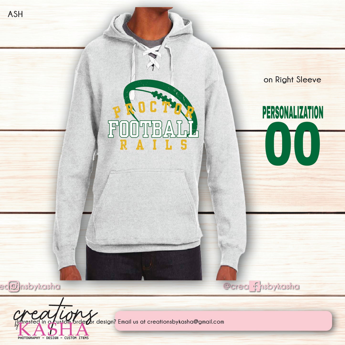 Football Hockey Lace Hoodie