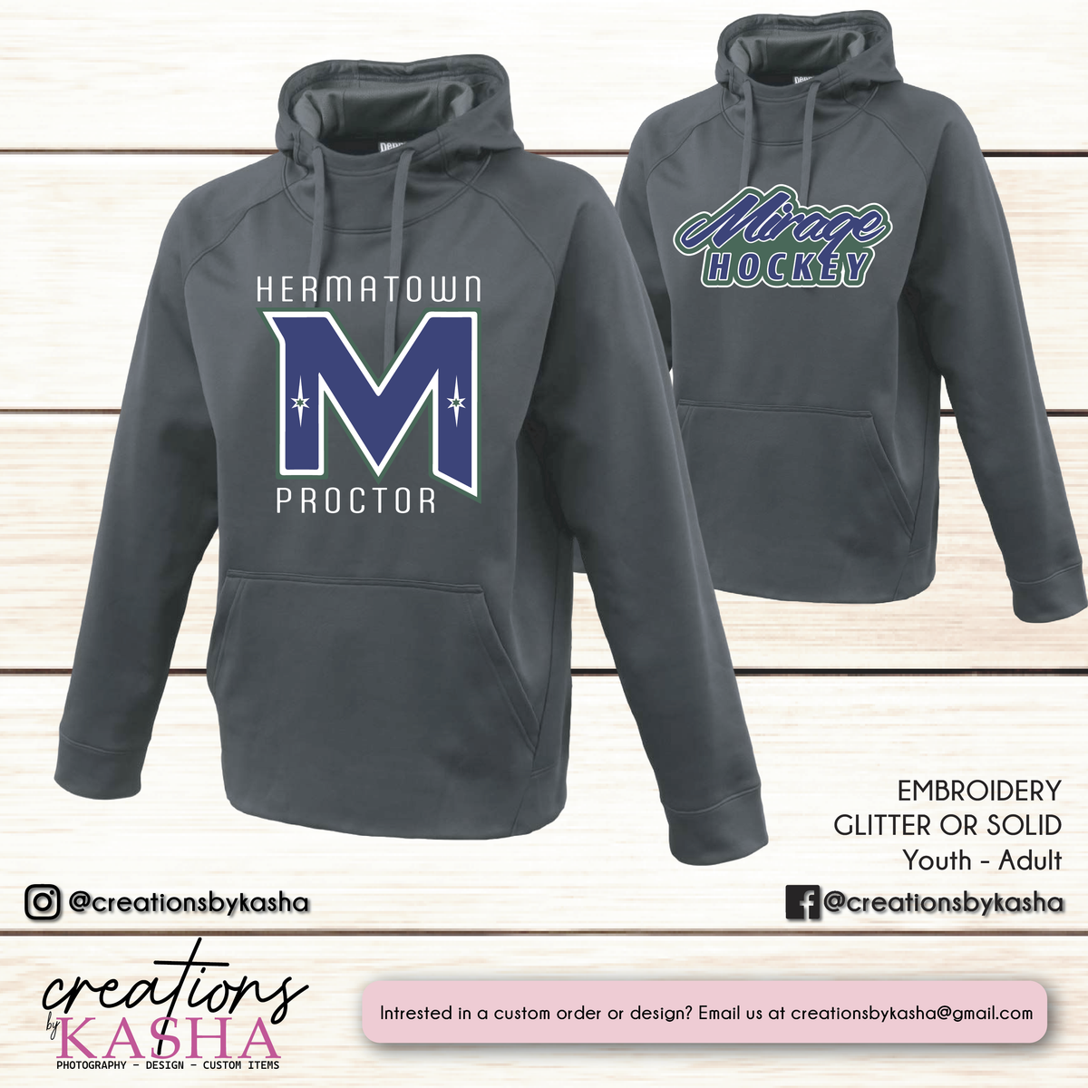 Mirage – Pennant Breakaway Hoodie | Full Front Embroidery