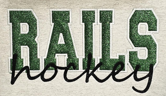 Crewneck - Glitter + Embroidery