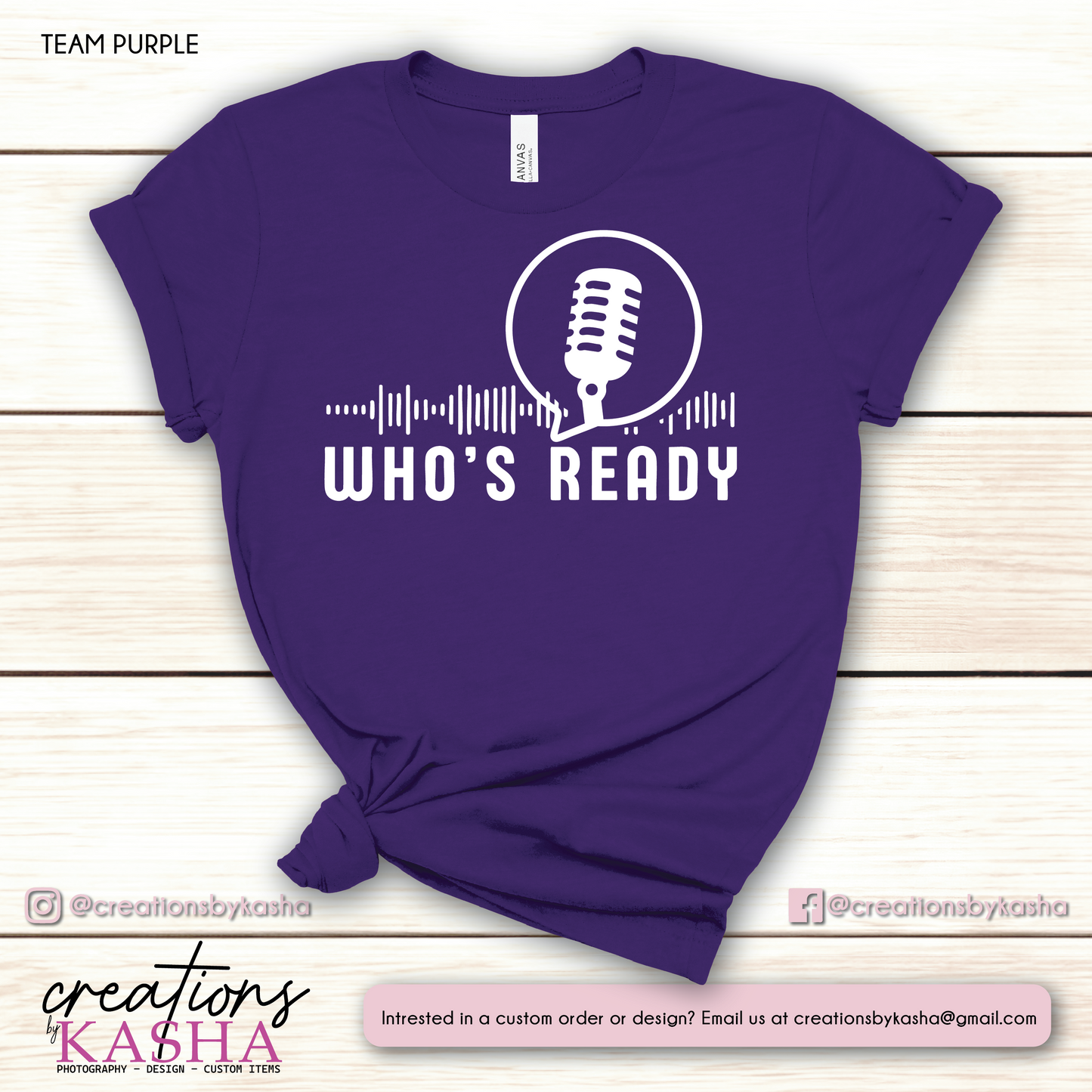 Who's Ready T-Shirt - White Logo