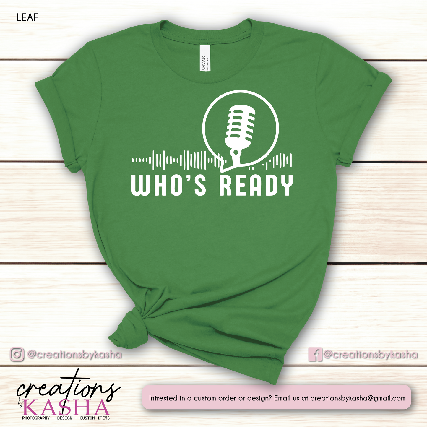 Who's Ready T-Shirt - White Logo