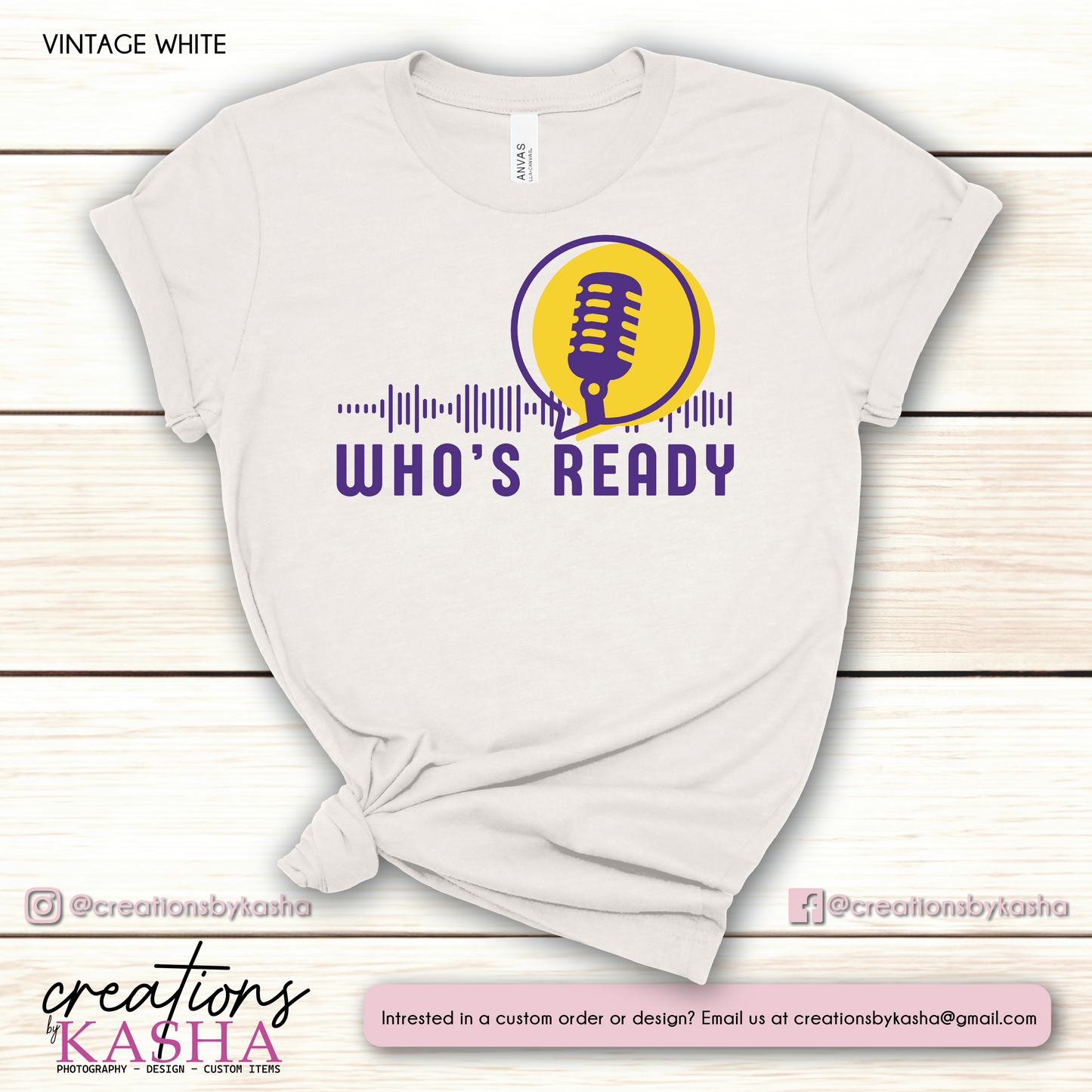 Color Who's Ready T-shirt
