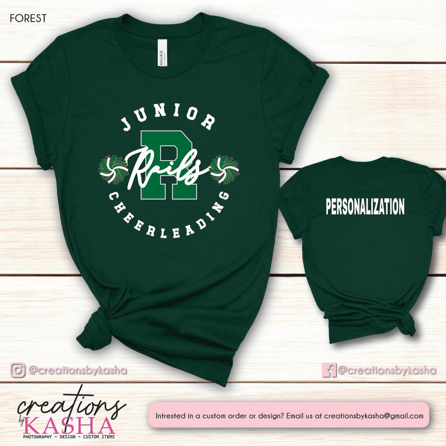Jr Rails Cheerleading T-shirt