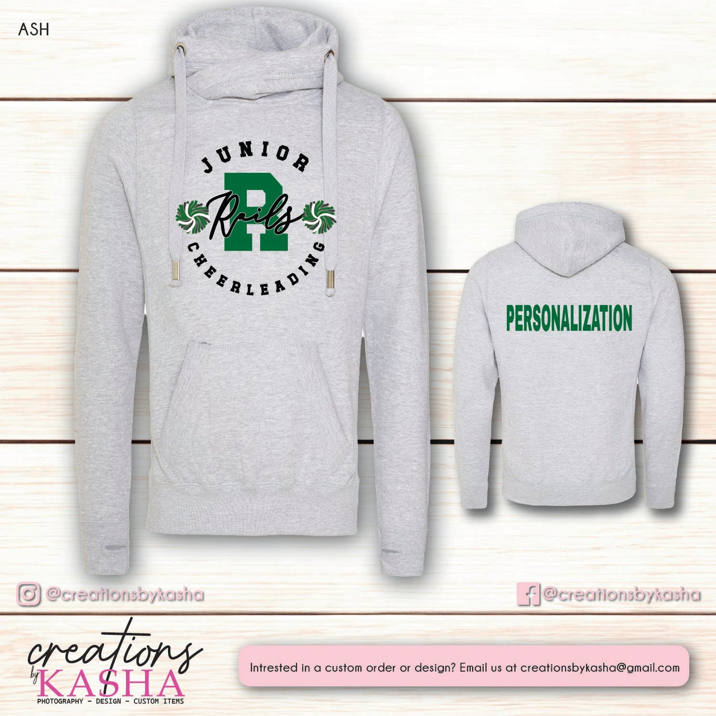 Jr Cheer Cowl Sweater - Choice of Design