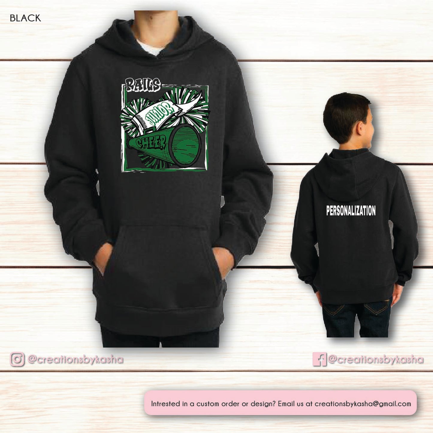 Jr Cheer Hoodie - Choice of Design