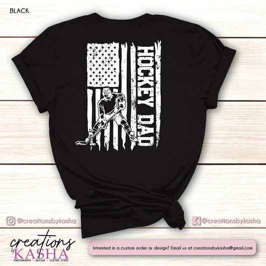 Hockey Dad Flag T-shirt
