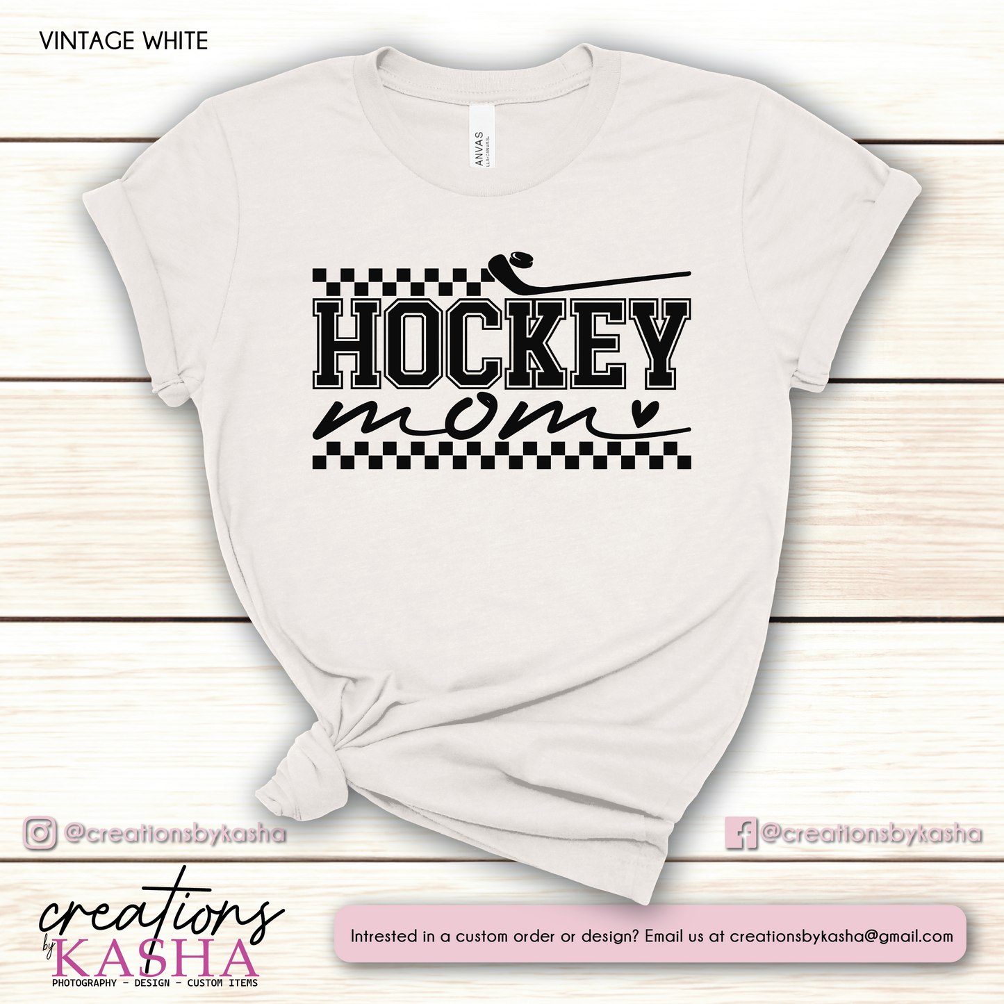 Hockey Mom - Retro T-shirt