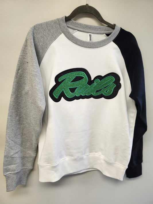 Color block Sleeve Crew