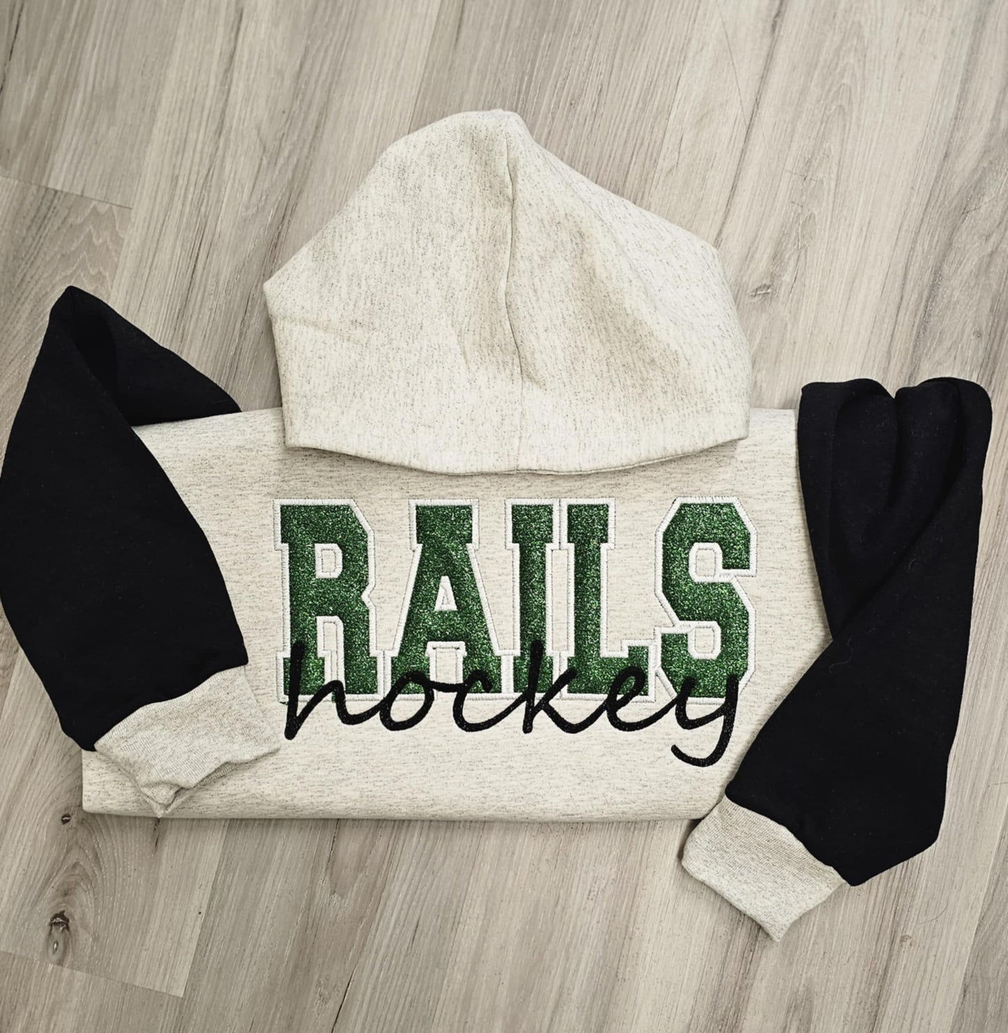 Sports Hoodie - Glitter + Embroidery