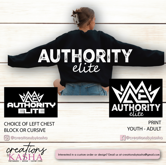 Authority Elite – Oversized Full Back Crewneck