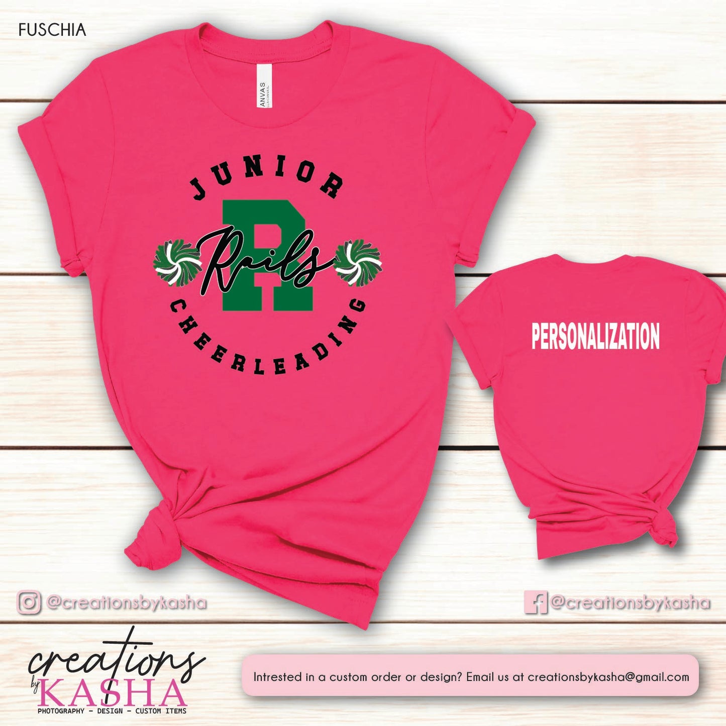 Jr Rails Cheerleading T-shirt