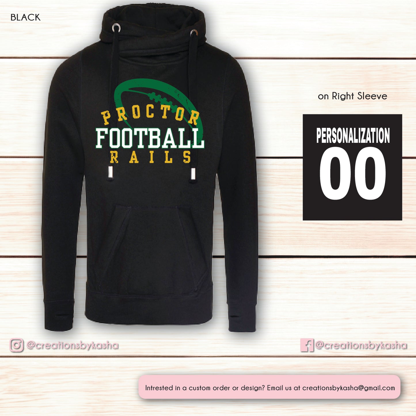 Football Cowl Sweater