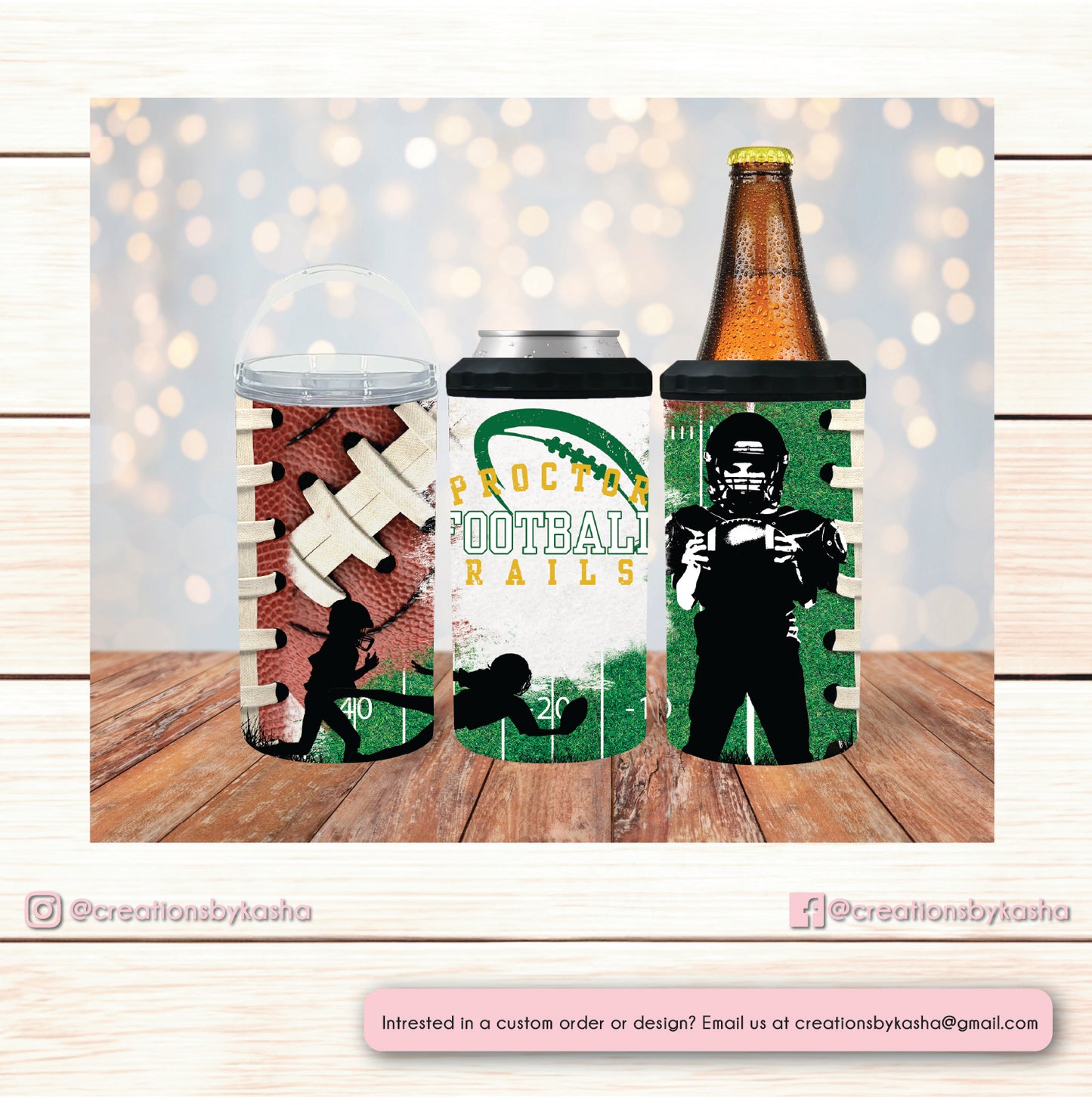 4 in 1 Koozie - PR Football