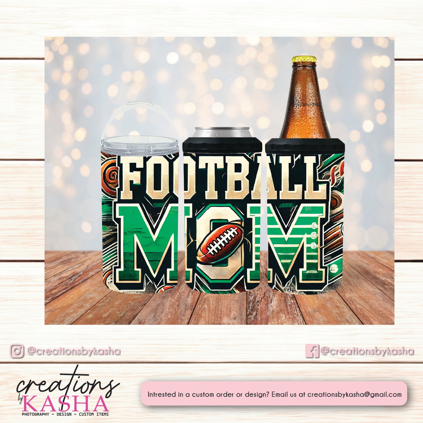 4 in 1 Koozie - PR Football