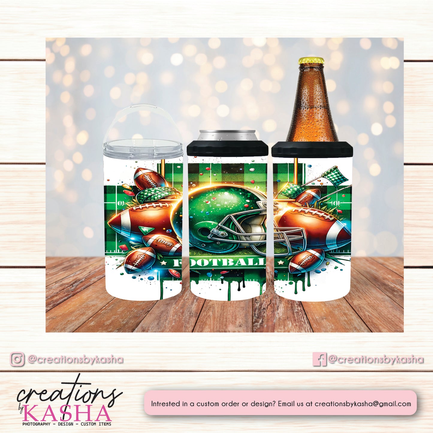 4 in 1 Koozie - PR Football