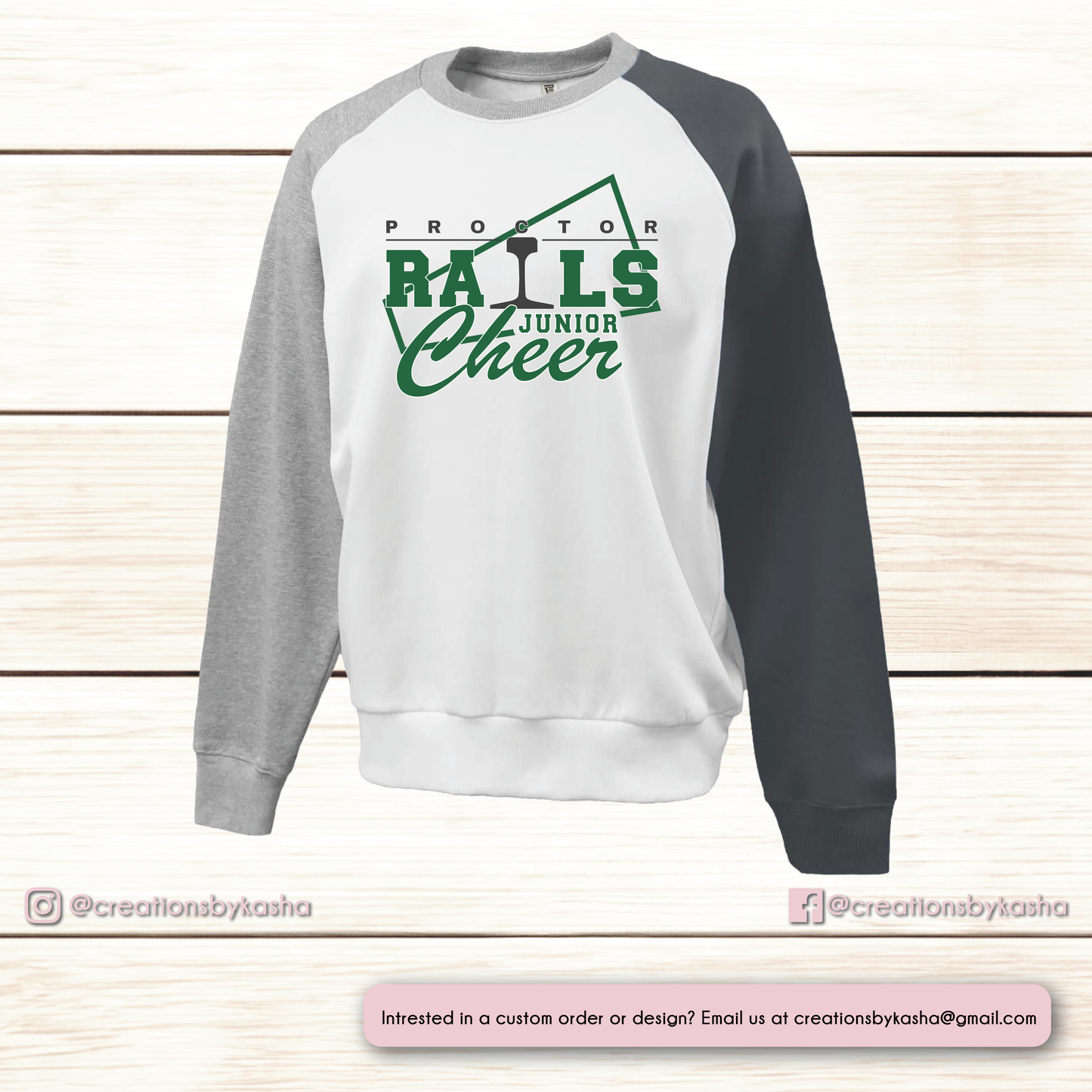 Colorblock Cheer Crewneck