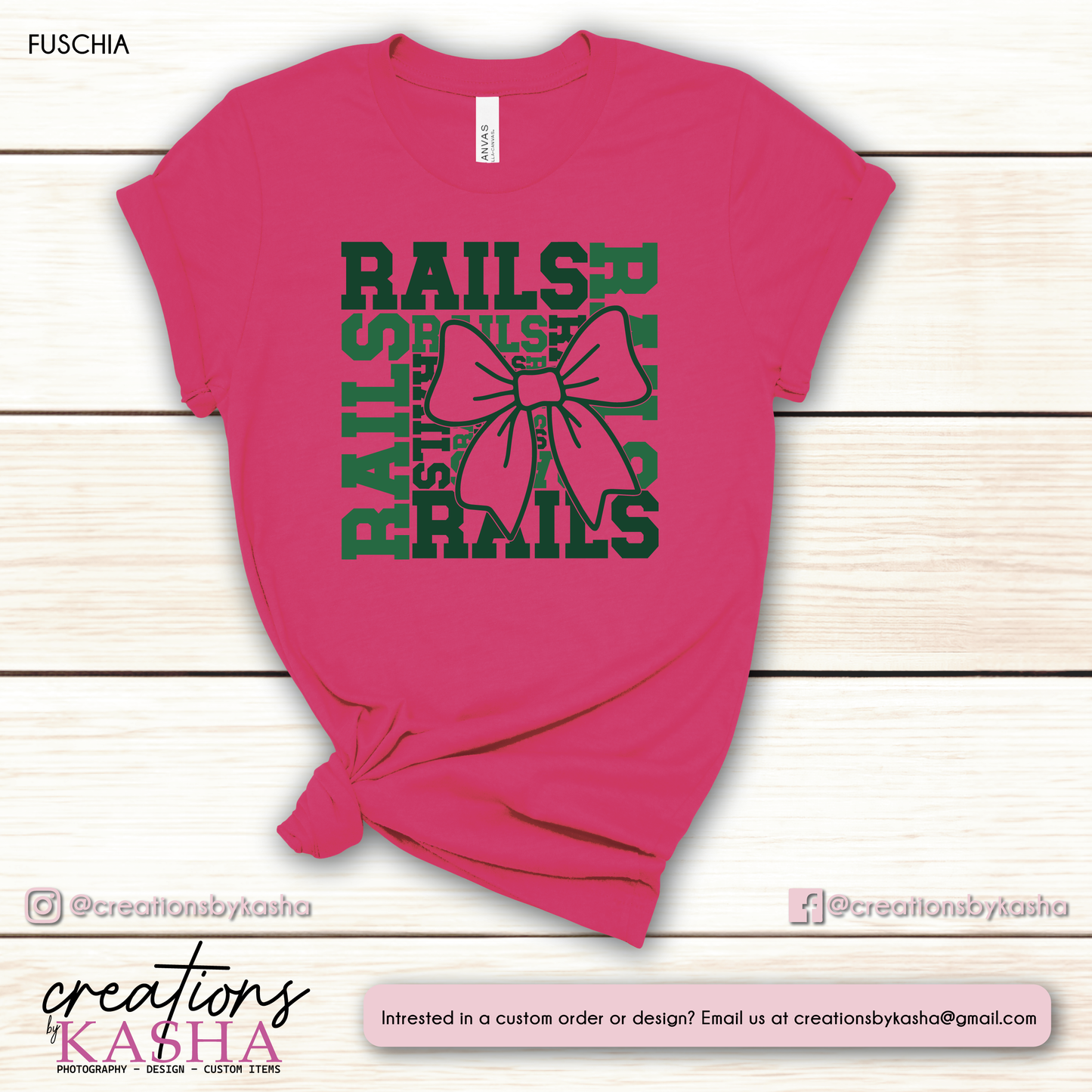 Rails Bow Cheer Design