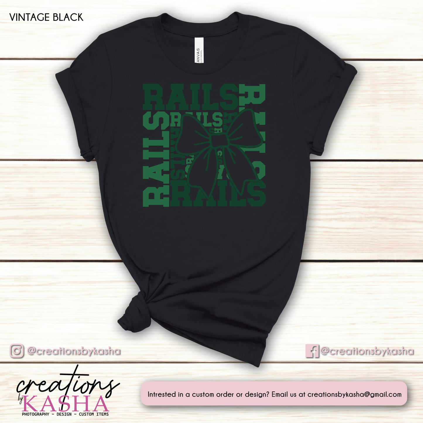 Rails Bow Cheer Design
