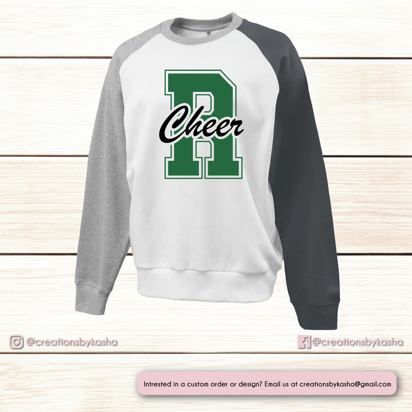 Colorblock Cheer Crewneck