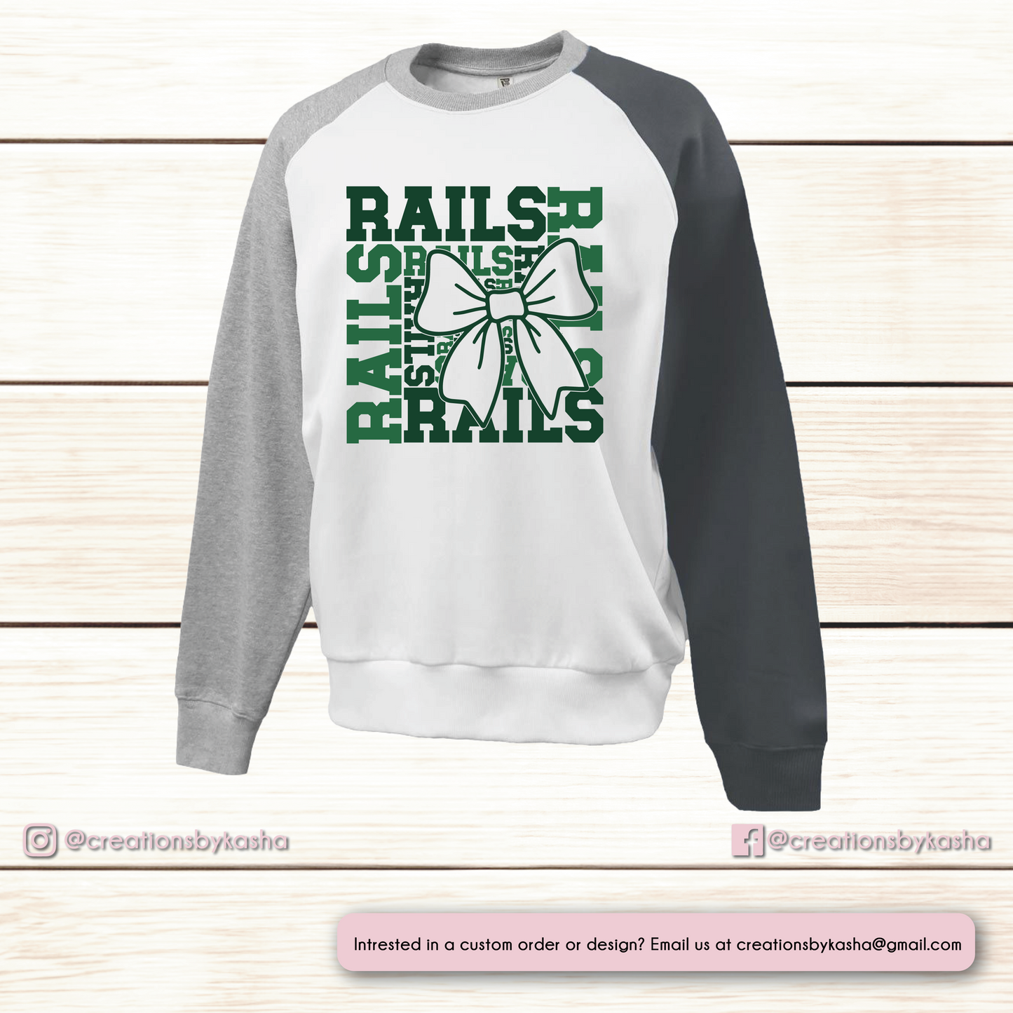 Colorblock Cheer Crewneck