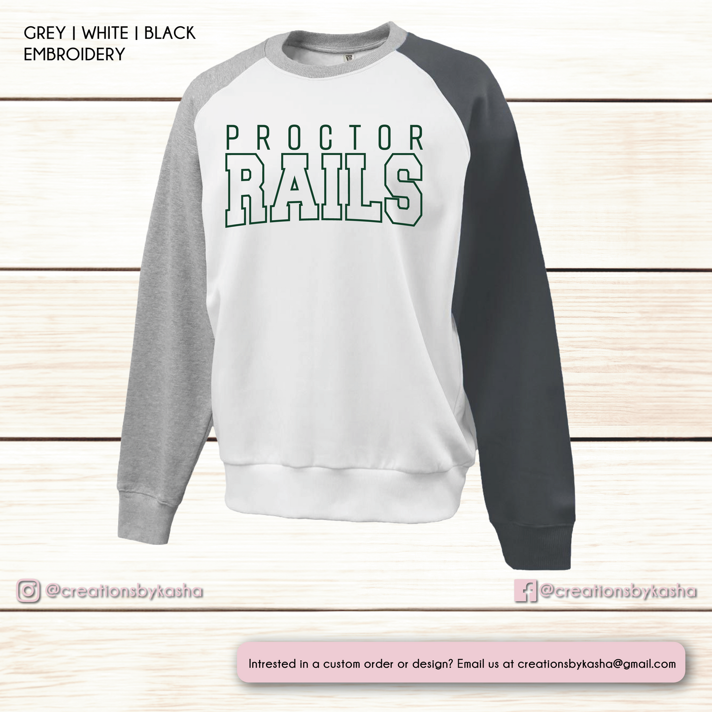 Rails Embroidered Colorblock Crew - Cheer