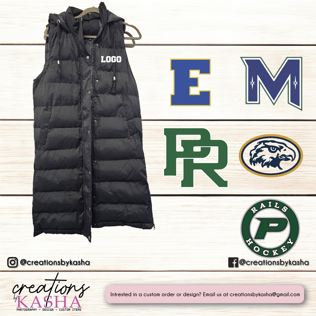 Bubble Vest Long – Left Chest Logo