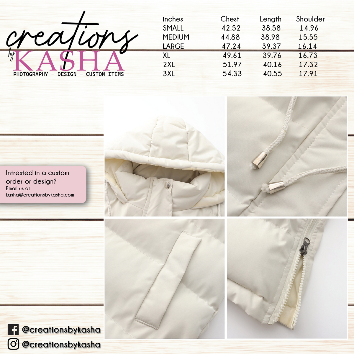 CUSTOM BUBBLE VEST - LONG