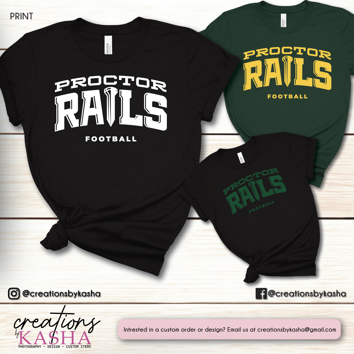 Rails Football - Basics - Arched Logo