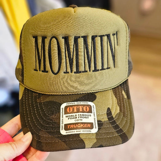 MOMMIN' Hat - Dark Camo