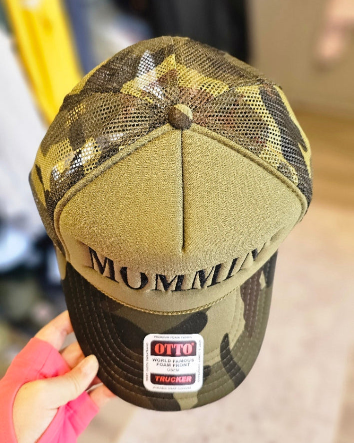 MOMMIN' Hat - Dark Camo