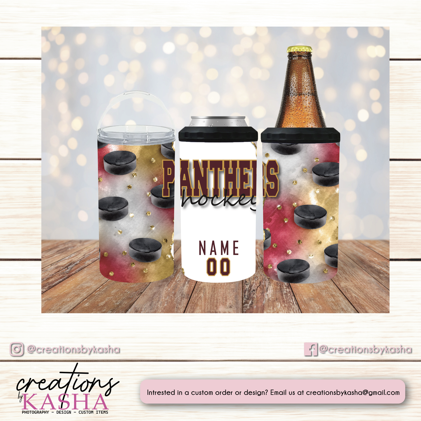 Panther 4 in 1 Koozies
