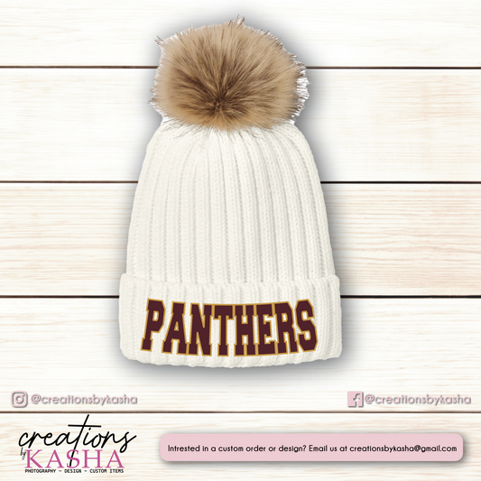 White Knit Beanie