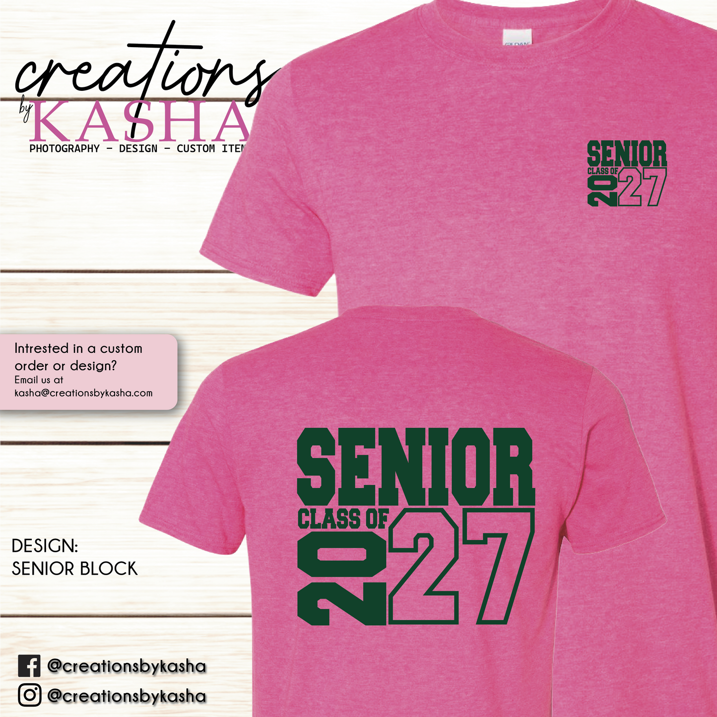 SENIOR BLOCK - CLASS OF 2027