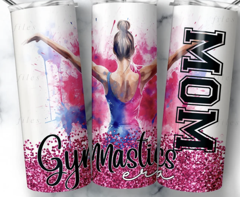 Gymnastics 20 0z Skinny Tumbler