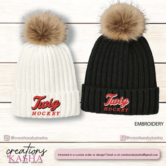 Twig - Port Authority Faux Fur Pom Beanie