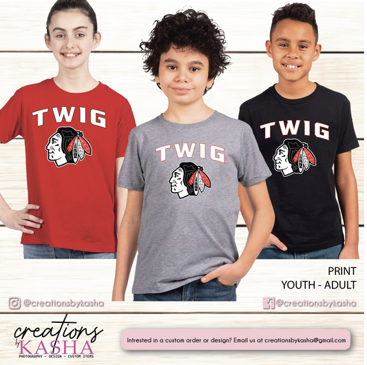 Twig Hockey Block Design Basic Apparel