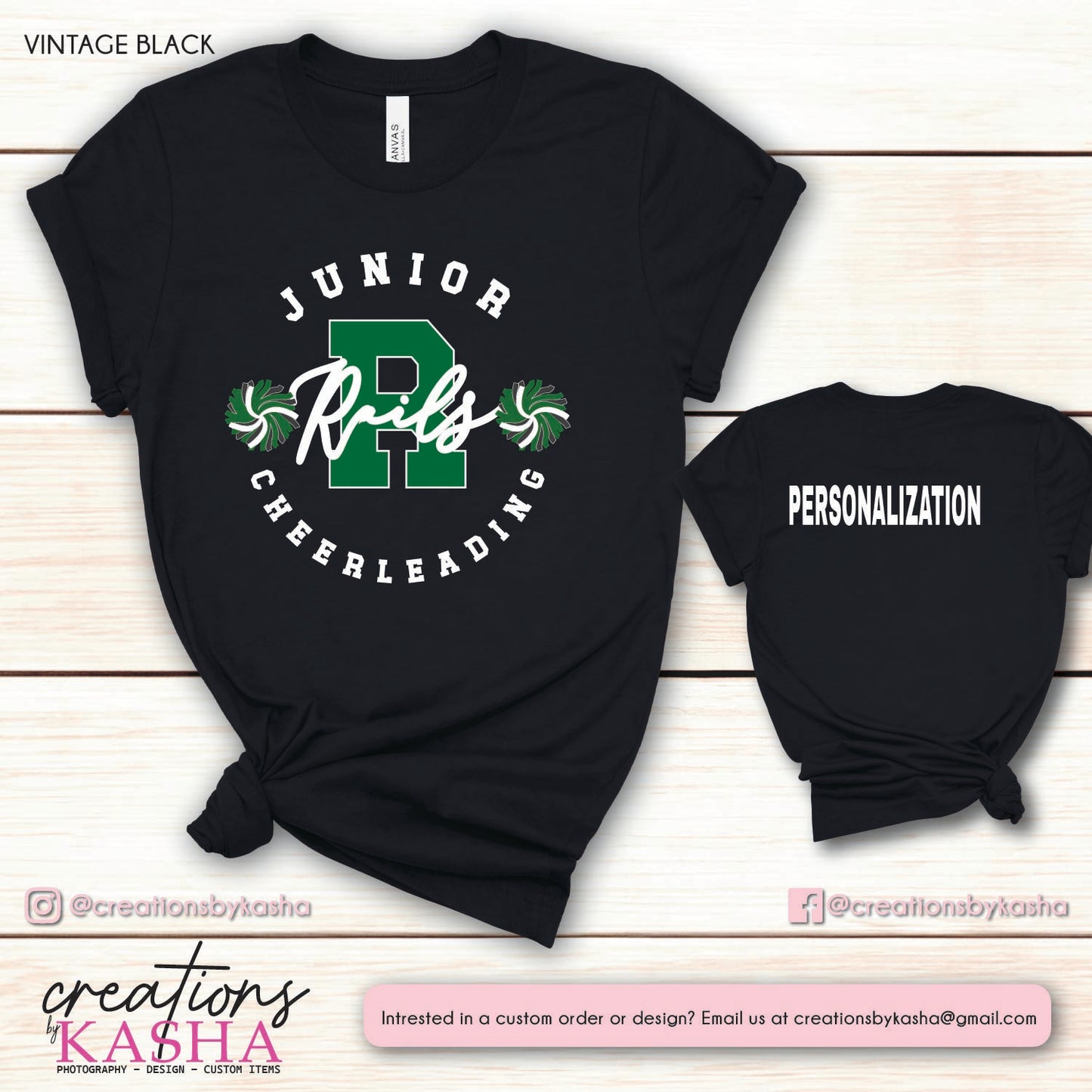 Jr Rails Cheerleading T-shirt