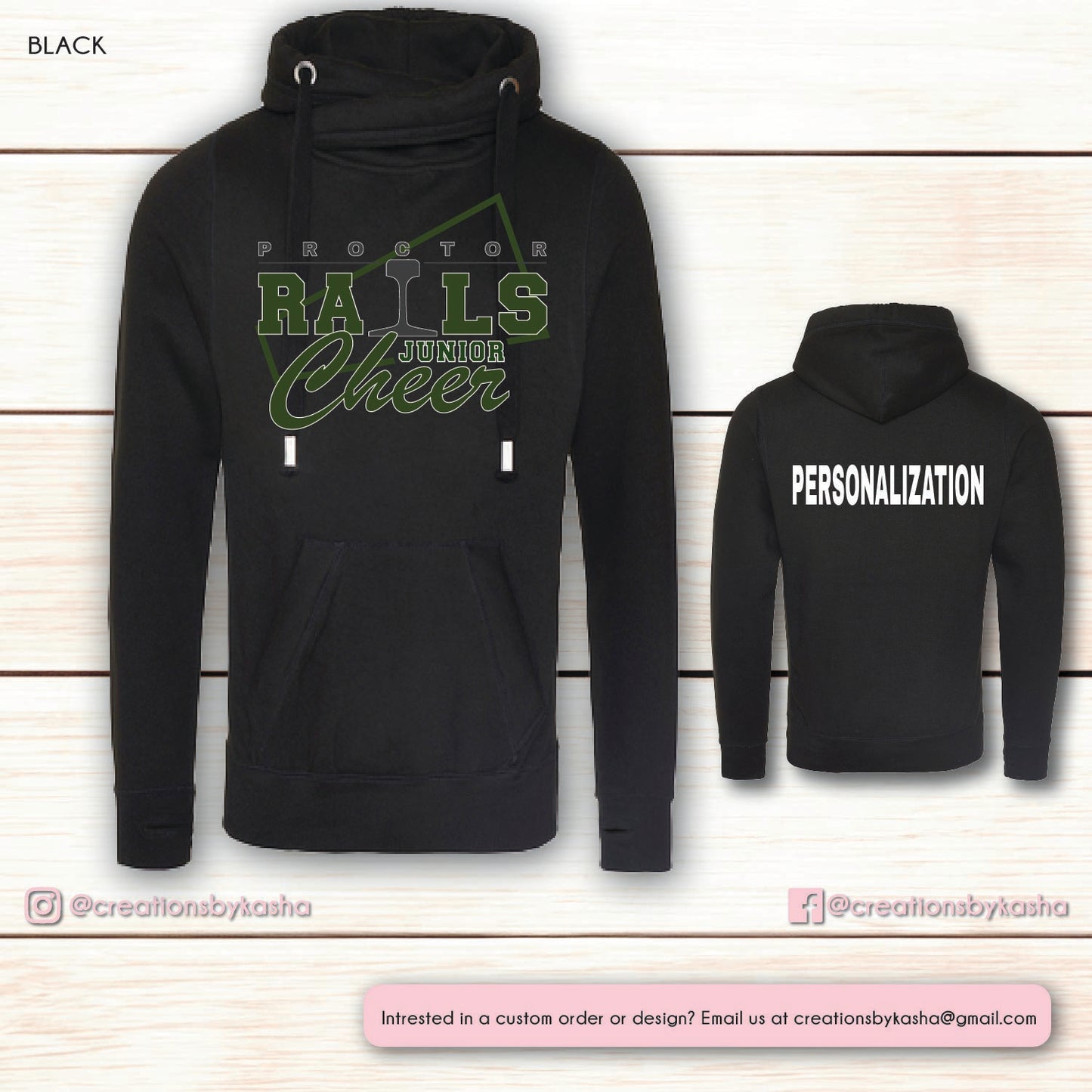 Jr Cheer Cowl Sweater - Choice of Design