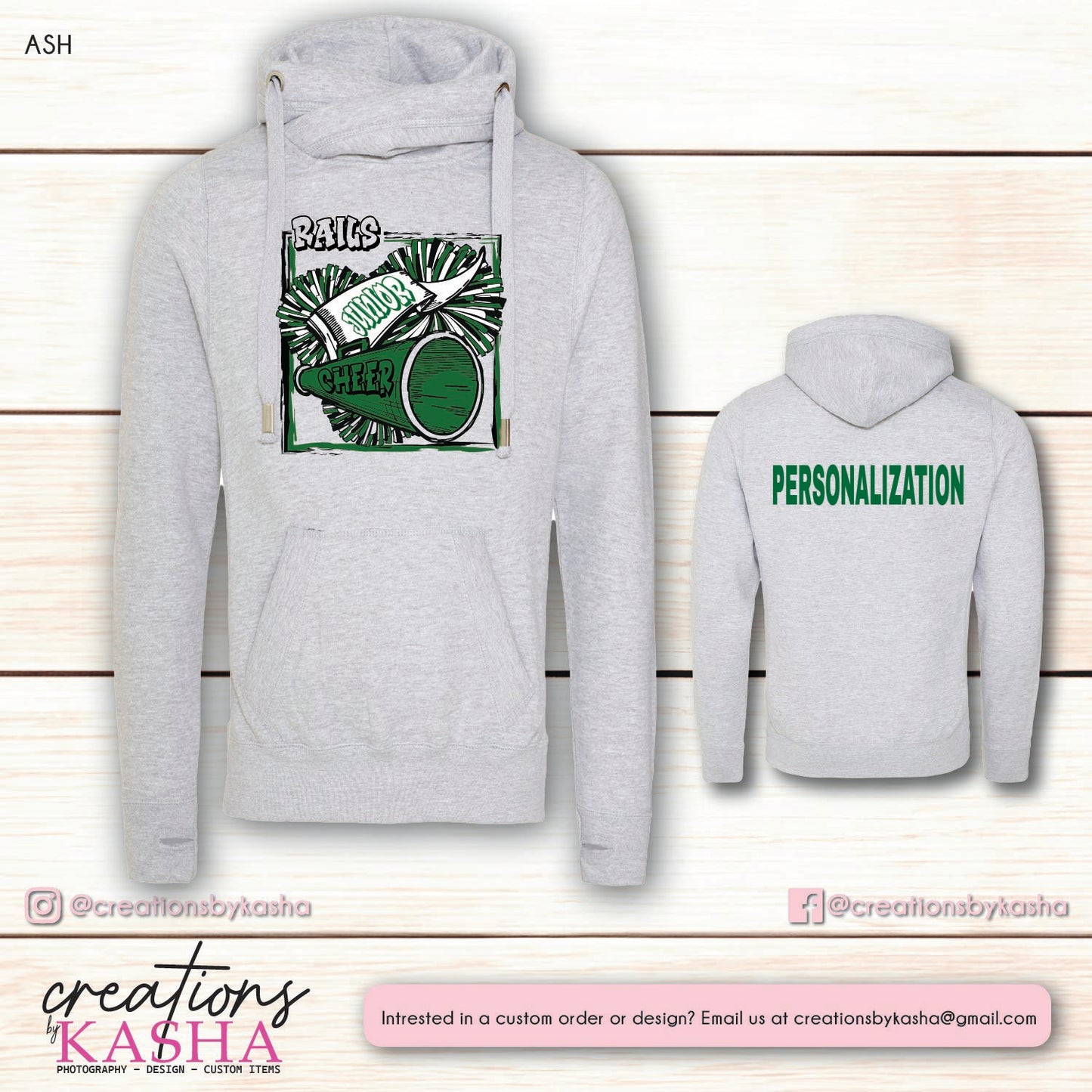 Jr Cheer Cowl Sweater - Choice of Design