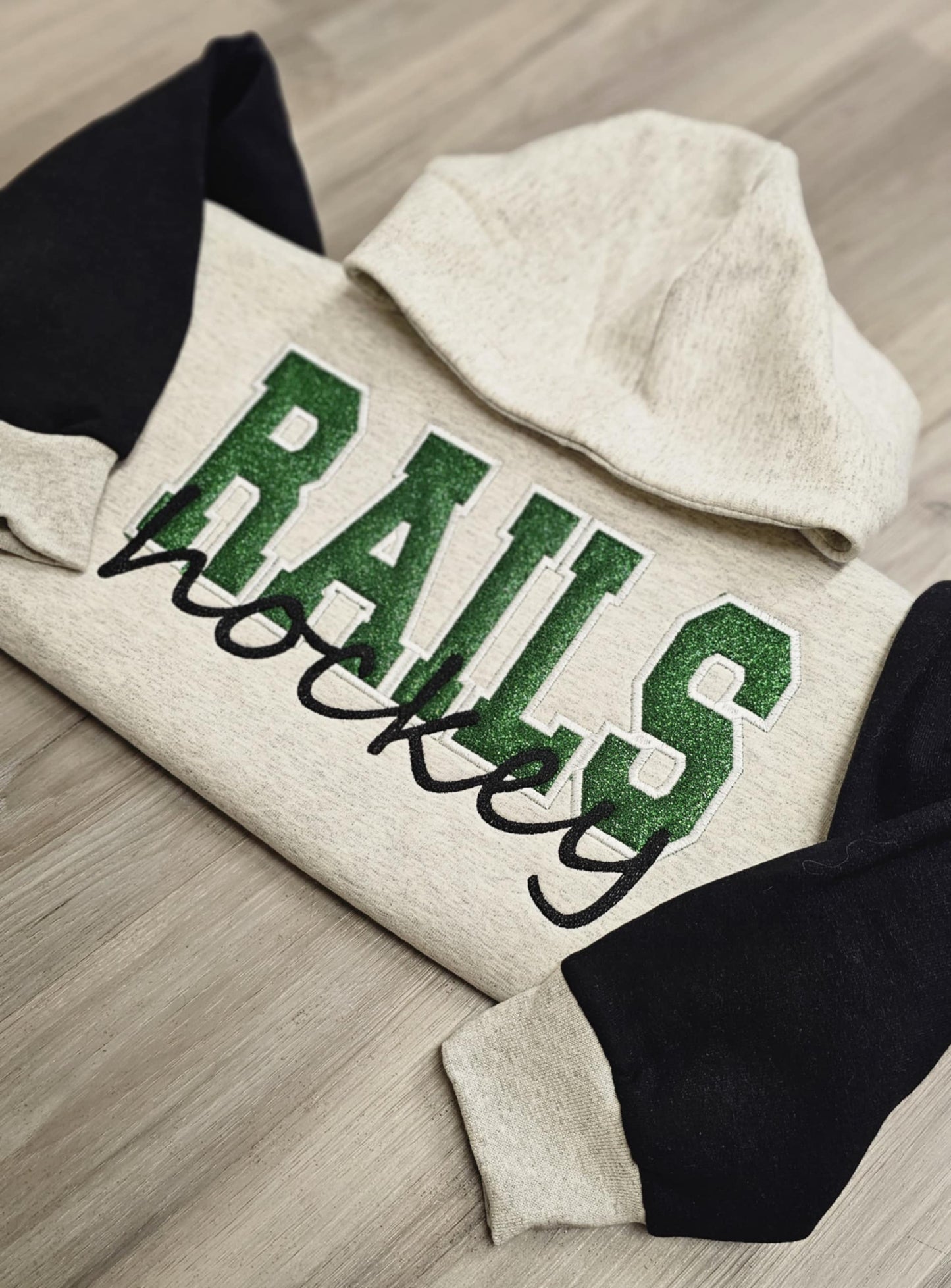 Sports Hoodie - Glitter + Embroidery